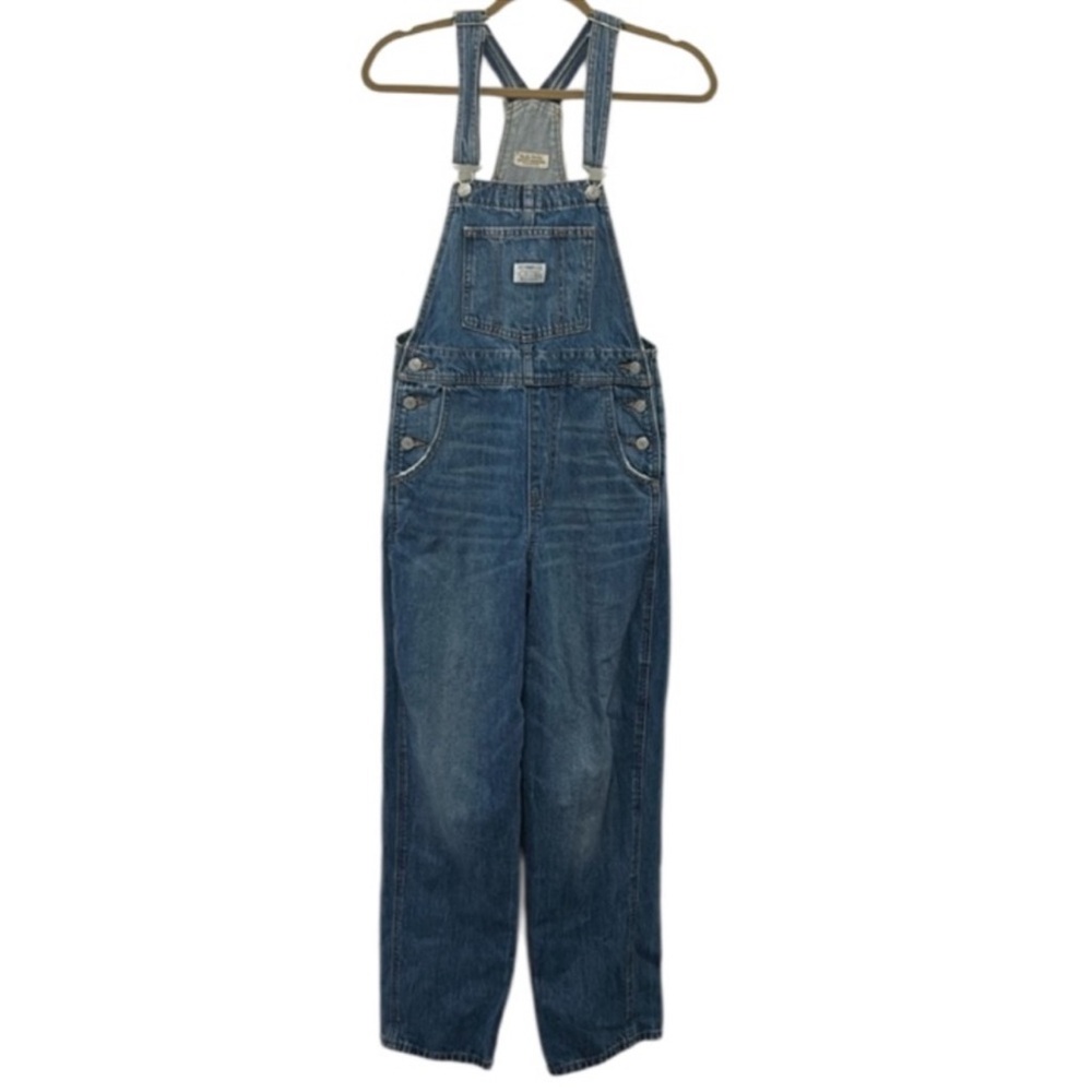 VTG Levi’s Bib Overalls Women’s XS Denim Casual Rockabilly Farm Festival Relaxed